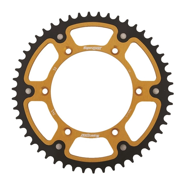 Sprockets SuperSprox Stealth Rear Sprocket Honda CBR929RR / CBR954RR / CBR1000RR / RC51 42T / Gold [Open Box]