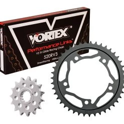 Vortex Racing Sprockets Vortex V3 HFR Quick Accel Chain And Sprocket Kit